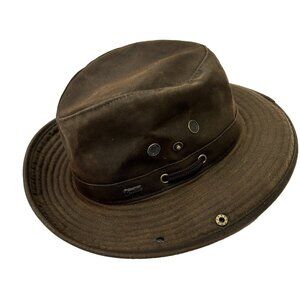 Outback Trading Company Original 1497 Oilskin River Guide Brown Mens XL Hat